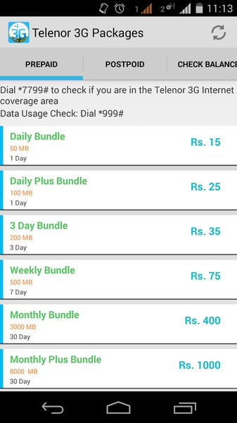 Telenor 3G Packages - Preview 3