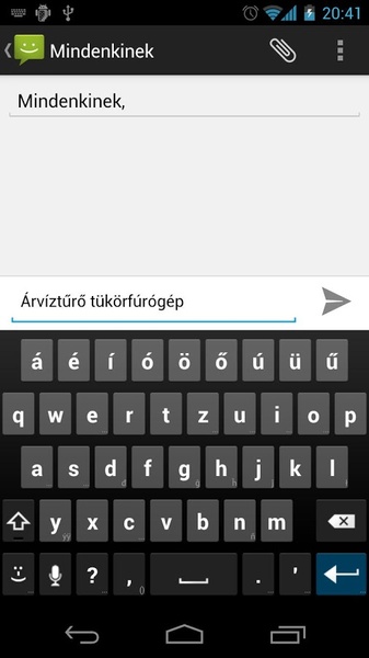 AnySoftKeyboard - Hungarian Language Pack - Preview 4