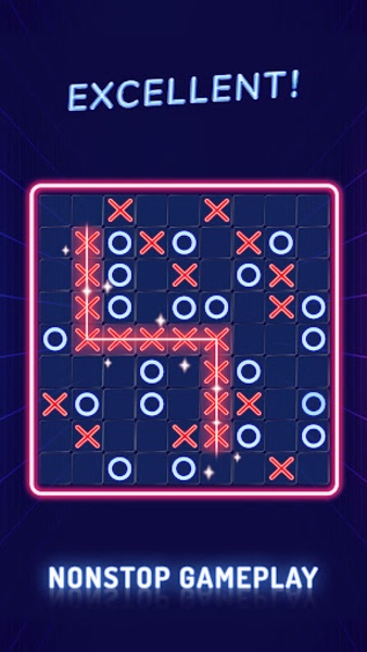 Tic Tac Toe glow - Free Puzzle Game para Android - Baixe o APK na Uptodown