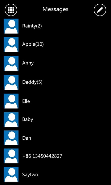 GO SMS Pro WP7 ThemeEX - Preview 4