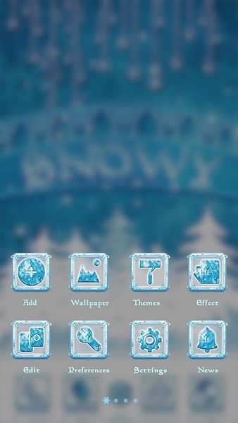 Snowy GOLauncher EX Theme - Preview 2