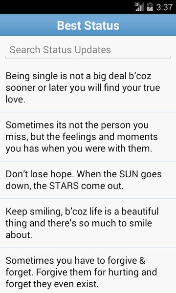 Status Messages & Quotes - Preview 2