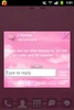Pink Clouds Theme GO SMS Pro screenshot 1