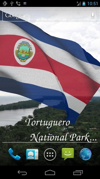 3D Costa Rica Flag LWP - Preview 4