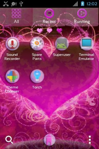 GO Launcher EX Themes Hearts - Preview 2