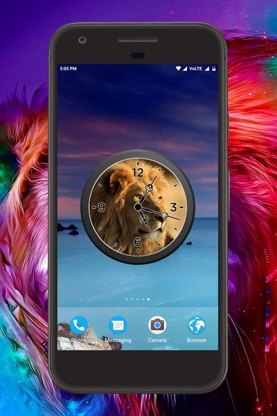 Lion Clock Live Wallpaper - Preview 4