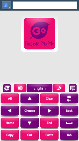 Fuchsia Purple Go Keyboard - Preview 2