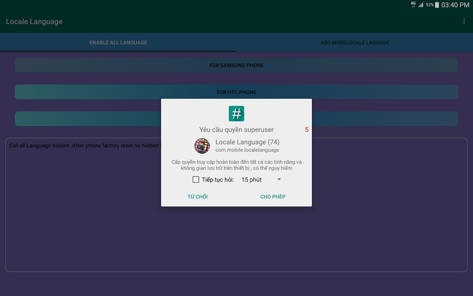 Locale Language - Preview 2