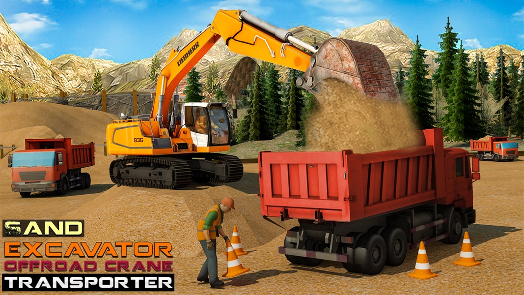Sand Excavator Offroad Crane Transporter - Preview 4