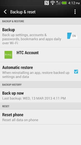 HTC Backup - Preview 4