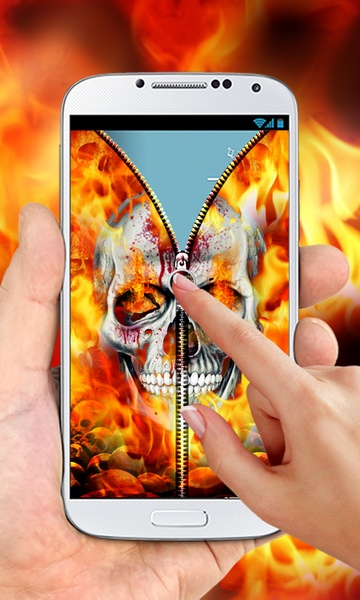 SkullZipperLockScreen - Preview 4