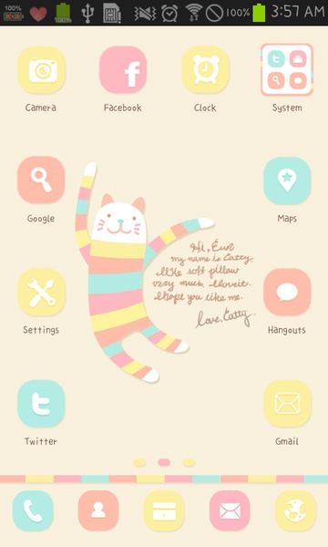 Hello, catty Go Launcher EX - Preview 4