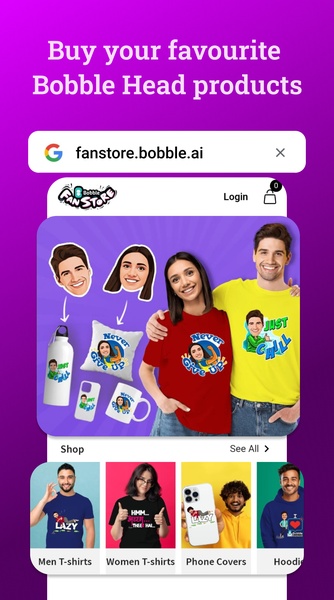 Bobble stickers online app