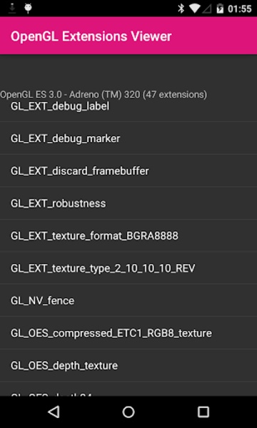 OpenGL Extensions Viewer - Preview 5