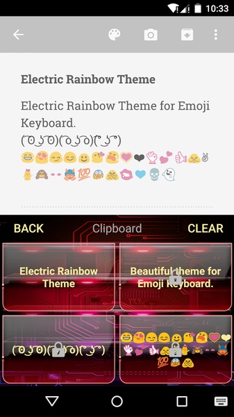 Electric Rainbow Emoji Keyboard - Preview 3