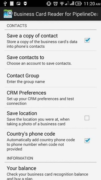 Business Card Reader for PipelineDealsCRM - Preview 5