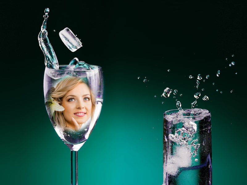 Bottle And Glass Photo Frames - Preview 1