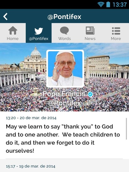 ThePopeApp - Preview 2