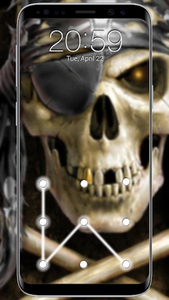 Skull Pattern Screen Lock - Preview 8