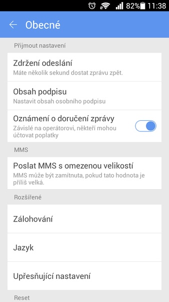 GO SMS Language Czech - Preview 2