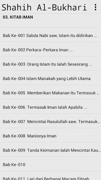 Sahih Bukhari Malay - Preview 1