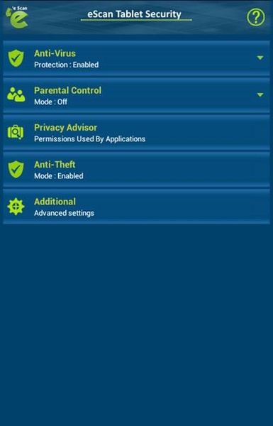 eScan Tablet Security - Preview 6