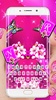 Pink Flower Butterfly Keyboard screenshot 5