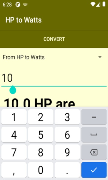 HP to Watts converter - Preview 3