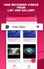 Hidden Screen Recorder- hide v screenshot 2