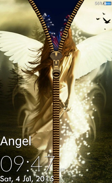 Angel Zipper Lock Screen - Preview 8
