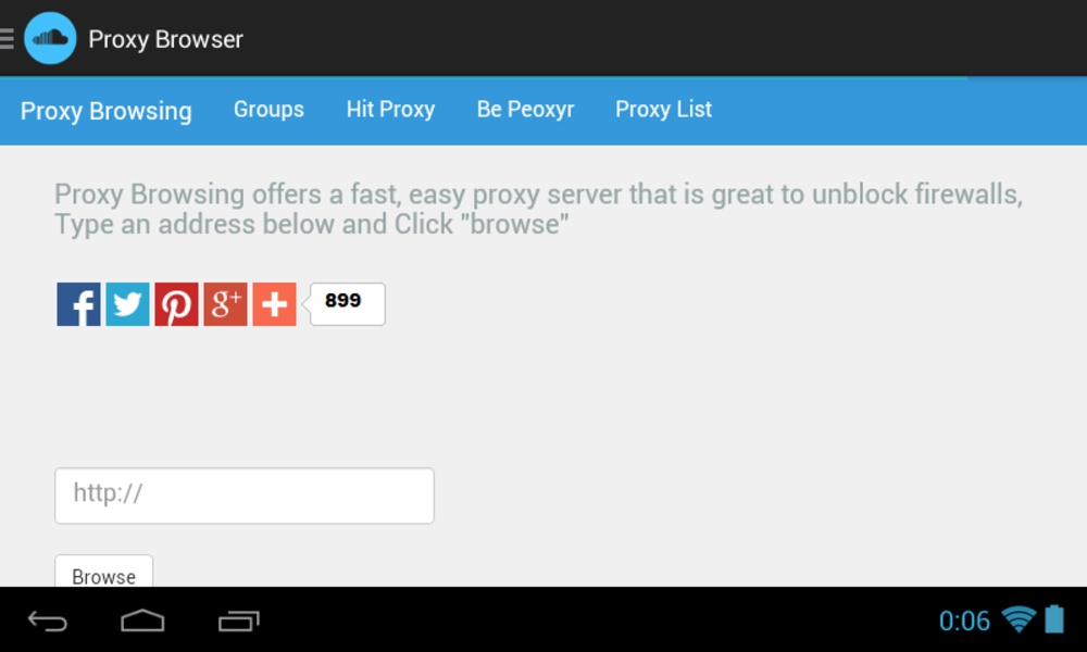Proxy Browsing - Preview 1