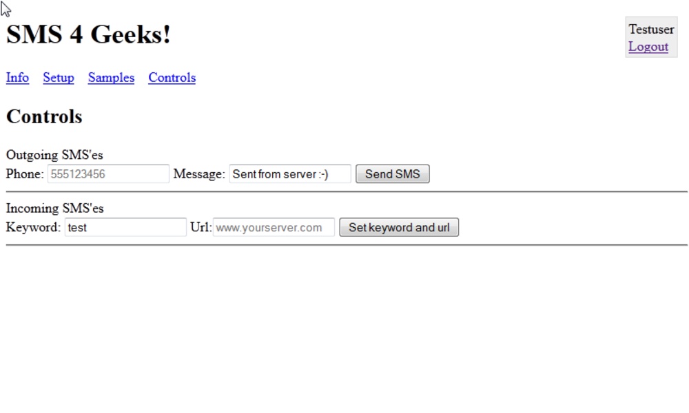 SMS gateway - Preview 1