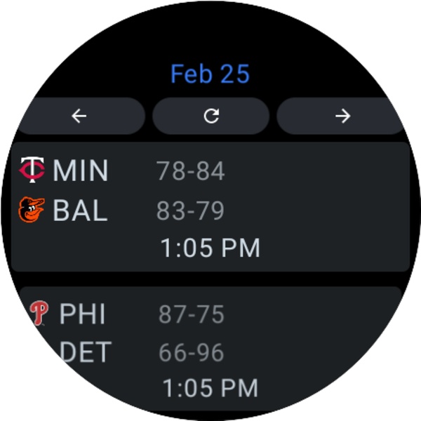 MLB Scores - Preview 1