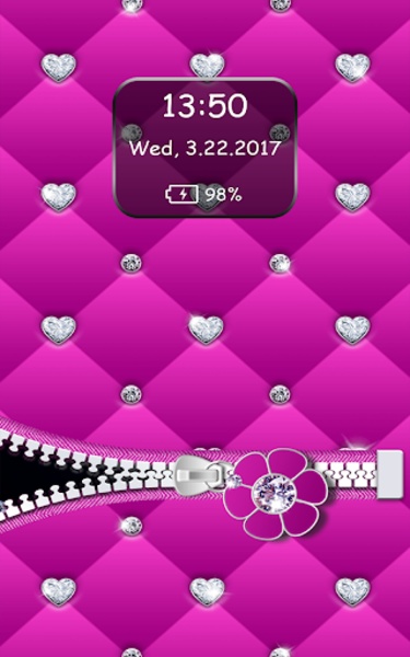 Diamond Zipper Lock Screen - Preview 1