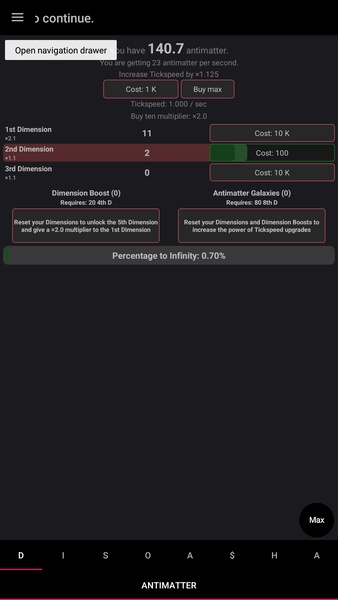Antimatter Dimensions - Preview 8