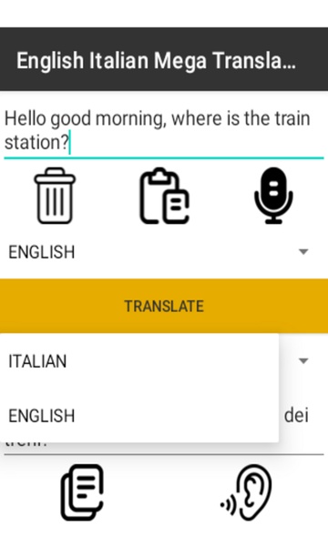 English Italian Mega Translator - Preview 1