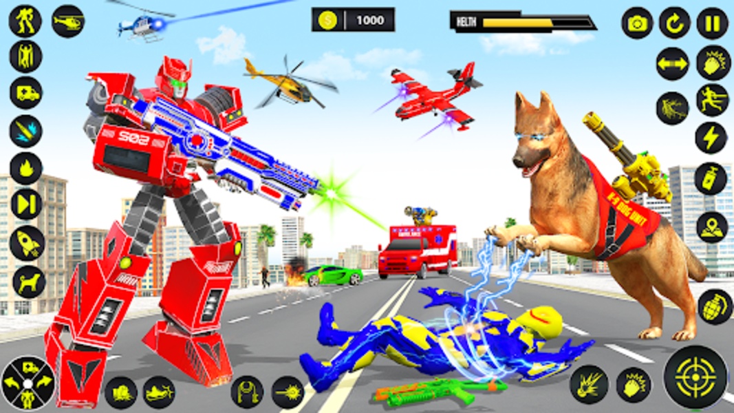 Ambulance Dog Robot Car Game - Preview 4