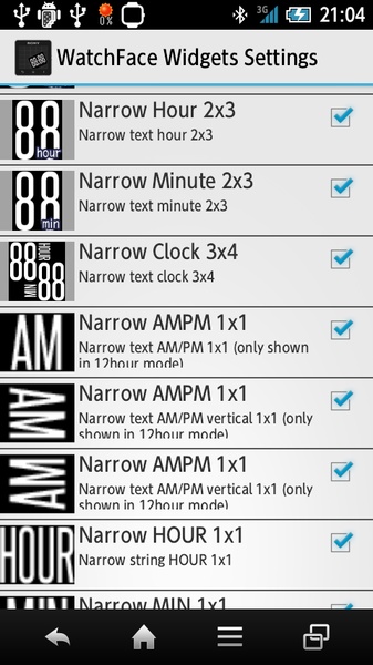 WatchFace Widgets for SmartWatch2 - Preview 2