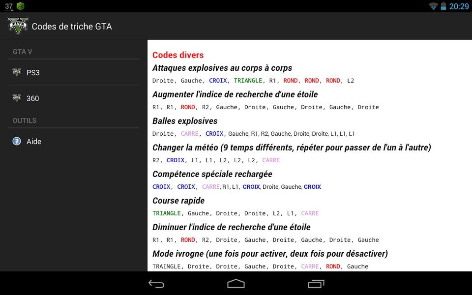 Codes de triche GTA - Preview 3