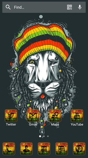 Reggae Rasta Solo Launcher Theme - Preview 1