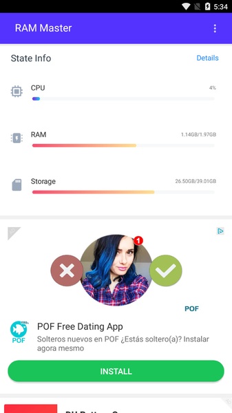 RAM Master - Memory Optimizer - Preview 2