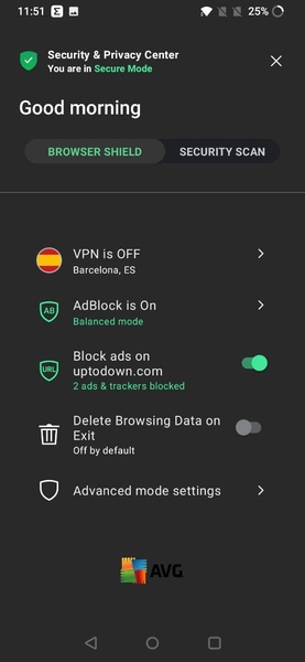 AVG Browser - Preview 4