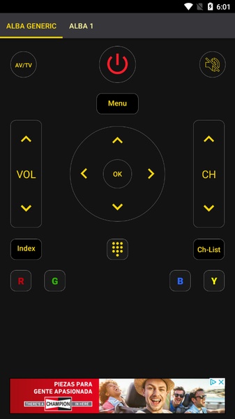 CONTROL REMOTO UNIVERSAL P/TV CHINO