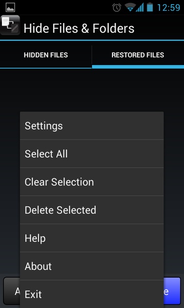 Hide Files & Folders - Preview 6