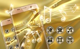 Gold Silk Glitter Theme: Dynamic Luxury music screenshot 1