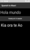 Spanish to Maori Translator screenshot 4