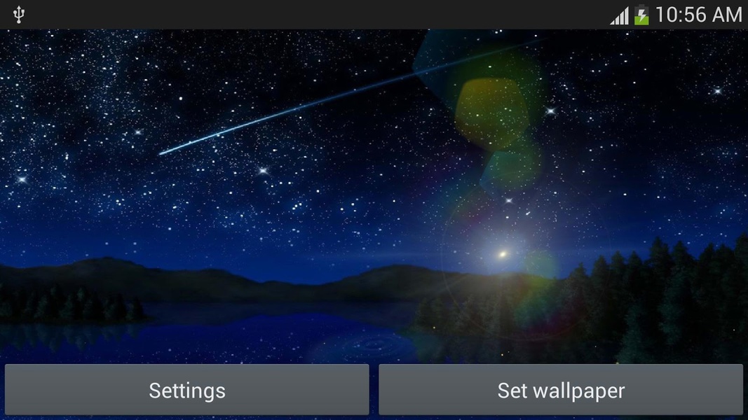 Meteors star firefly live wallpaper - Preview 2