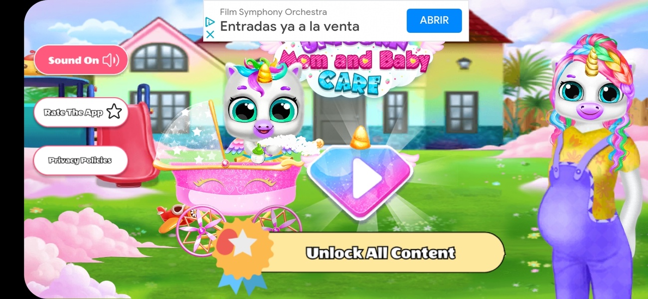 Pregnant Mom Baby Unicorn Game - Preview 17