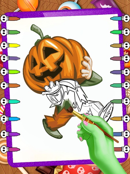 Halloween Coloring Book - Preview 12