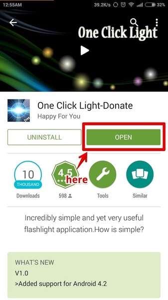 One Click Light Free - Preview 1